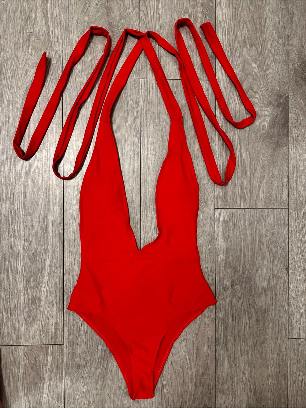 Brand New Red Multiway Wrap One Piece Swimsuit | Size Medium
